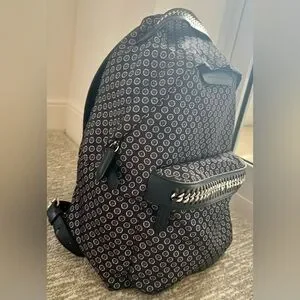 Stella McCartney Black and Blue Patterned Backpack stella mccartney nylon backpack Camouflage Multicolor | eBay main image 3